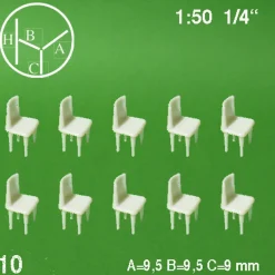 Hermoli restaurang stolar 1:50