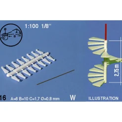 Hermoli Spiraltrappsteg 1:100