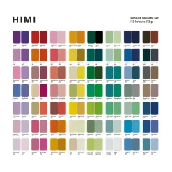 HIMI Gouache Twin Cup Kit Ice Blue – hela 112 jelly gouache-färger!