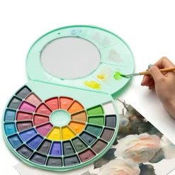 Himi Watercolour Kit, 38 akvarellfärger & 1 pensel