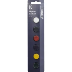 Jesmonite Pigment Set Classic 6×2 g – färga Jesmonite under gjutningsprocessen