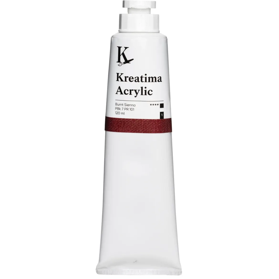 Kreatima Acrylic akrylfärg 120 ml – Burnt Sienna PBk 7 PR 101