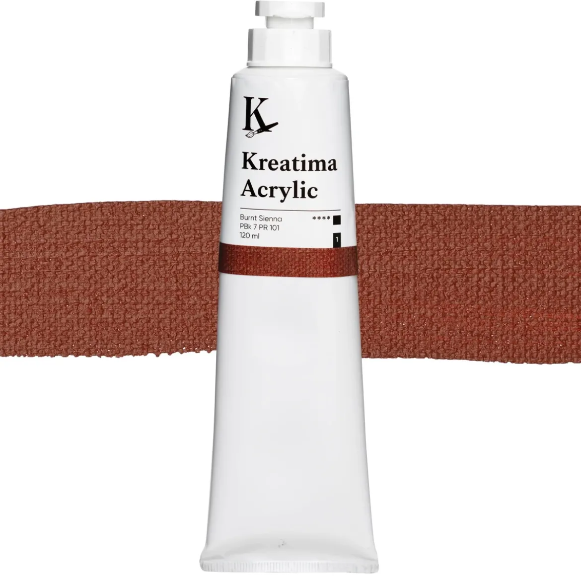 Kreatima Acrylic akrylfärg 120 ml – Burnt Sienna PBk 7 PR 101
