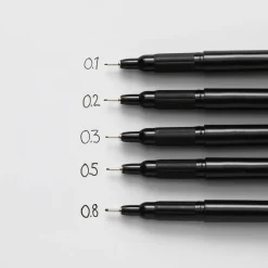 Kreatima Drawing Pen, fineliner med svart bläck 0,5 mm spets