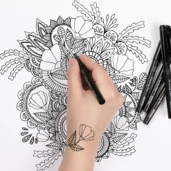 Kreatima Drawing Pen, fineliner med svart bläck 0,2 mm spets