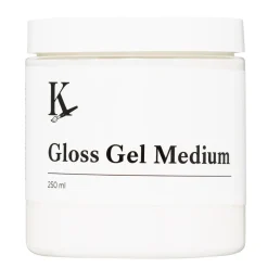 Kreatima Gloss Gel Medium, blankt gelbaserat medium för akrylfärg, 250 ml