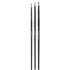 Kreatima pensel Studio Round 3-pack, #2, 4, 6 – syntetpenslar, runt borst