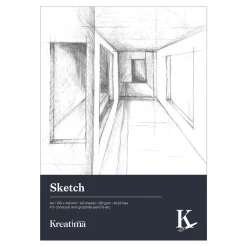 Kreatima Sketch skissblock A6 – 105×148 mm, 40 ark, 120g/m²