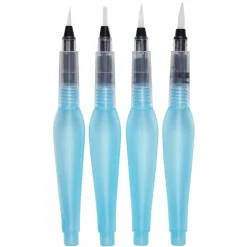Kreatima Water Brushes, 4 olika vattenpenslar – small, medium, large och flat