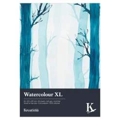 Kreatima Watercolour XL akvarellblock, A4 (210×297 mm), 50 ark, 260 g/m²
