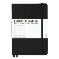 Leuchtturm1917 Notebook A5 Plain Black – Hardcover