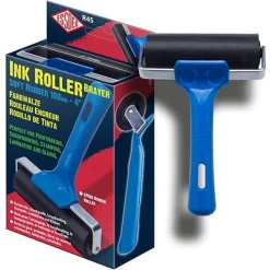 Linoleumroller linovals, mjuk gummivals för att måla med linoleum. Bredd 10 cm