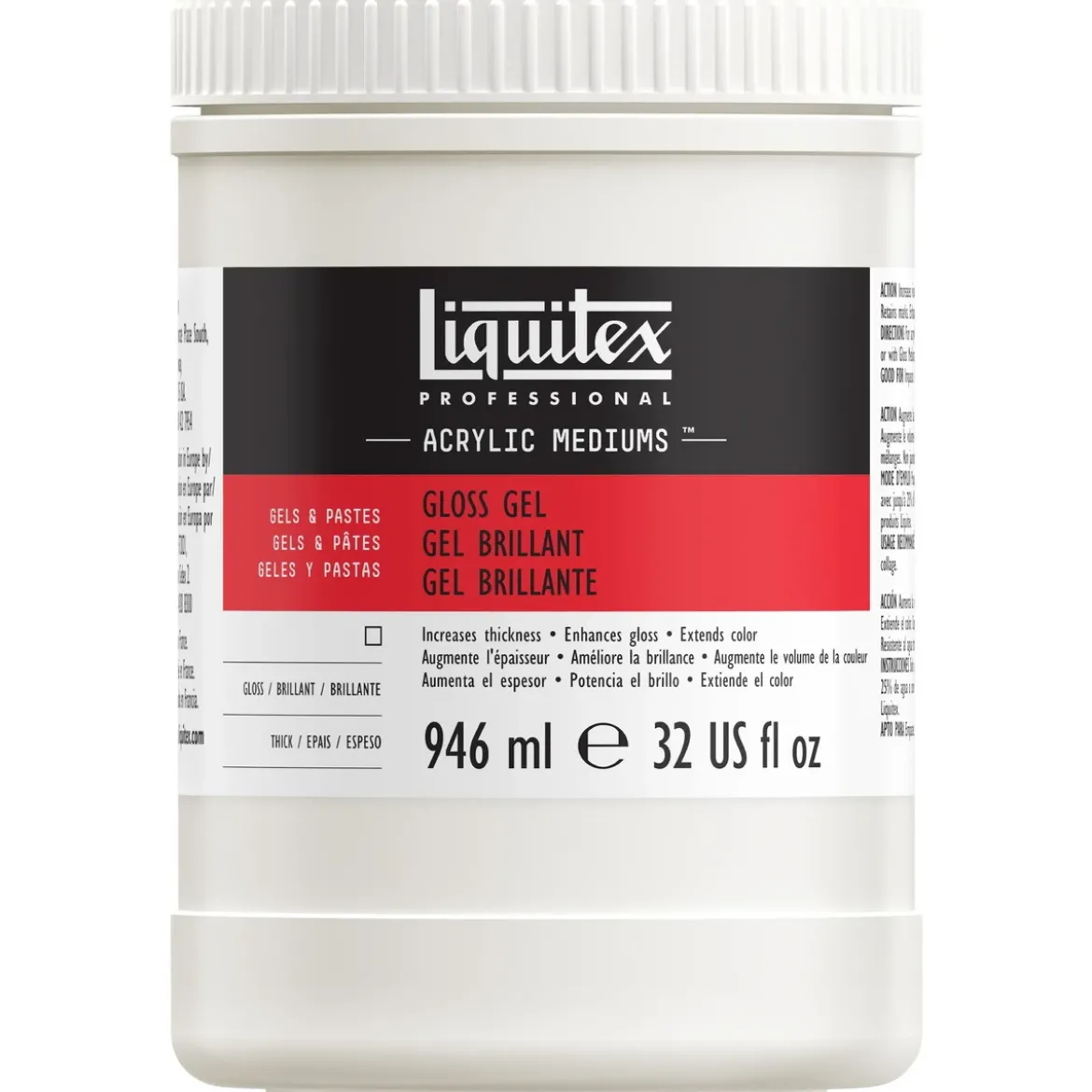 LX Gloss Gel Medium 946 ml