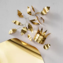 Metallpapper guld A4 (210×297 mm), 5 tjocka ark à 280 g/m²