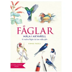 Målarbok - Fåglar i akvarell