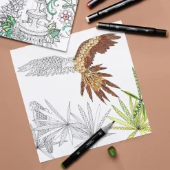 Målarbok - Garden Coloring