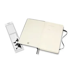 Moleskine Classic Notebook Expanded Large (13×21 cm), svart hård pärm – 400 olinjerade sidor