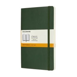 Moleskine Classic Notebook Large (13×21 cm), grön mjuk pärm – 240 linjerade sidor