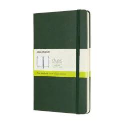 Moleskine Classic Notebook Large (13×21 cm), grön hård pärm – 240 olinjerade sidor