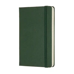 Moleskine Classic Notebook Pocket (9×14 cm), grön hård pärm – 192 linjerade sidor