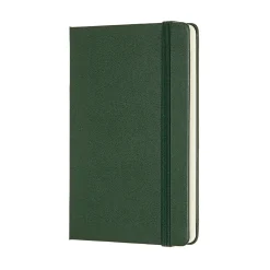 Moleskine Classic Notebook Pocket (9×14 cm), grön hård pärm – 192 olinjerade sidor