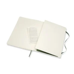 Moleskine Classic Notebook XL (19×25 cm), grön mjuk pärm – 192 linjerade sidor