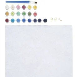 Paint by number / måla efter nummer – korallrev, 28×35,5 cm + 20 färger & 3 penslar