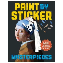 Paint by sticker masterpieces, färglägg 12 klassiska mästerverk med klistermärken