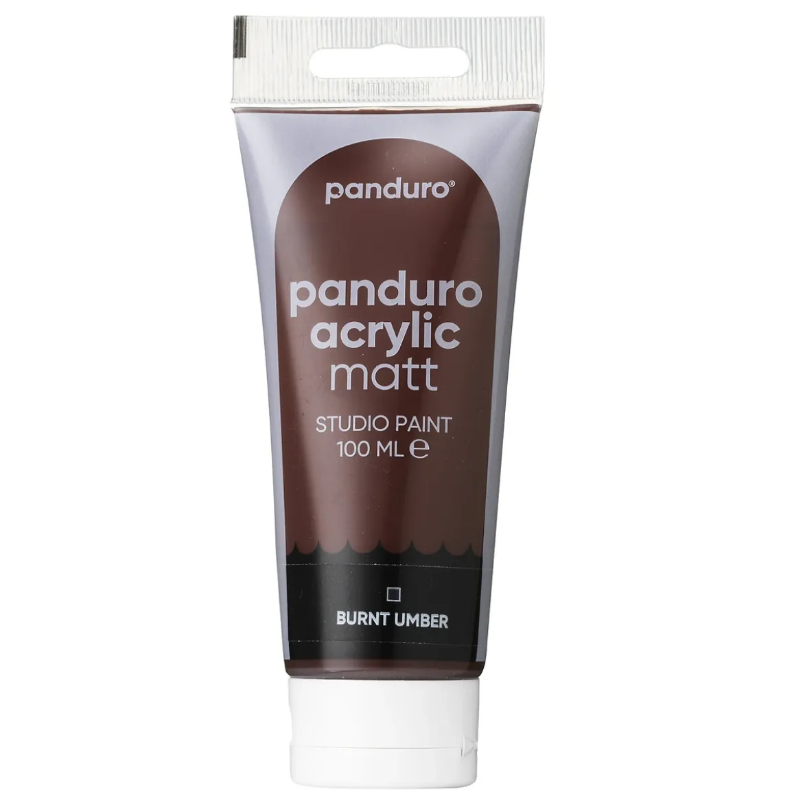 Panduro Acrylic akrylfärg, matt 100 ml – Burnt umber