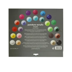 Panduro Acrylic matt set – 24×30 ml med matta akrylfärger