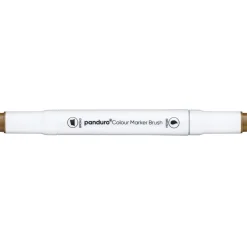 Panduro Colour Marker Brush, penselspets & snedskuren spets – Raw umber 102