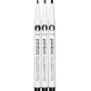 Panduro kalligrafipennor 3-pack – 1, 2, 3 mm skrivbredd, svart pigmentbläck
