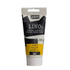 Pebeo Lino Ink 80 ml, vattenbaserad linoleumfärg – Yellow