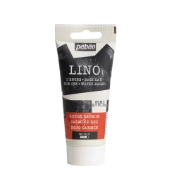 Pebeo Lino Ink 80 ml, vattenbaserad linoleumfärg – Carmine Red