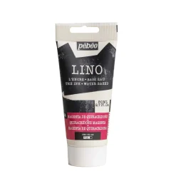 Pebeo Lino Ink 80 ml, vattenbaserad linoleumfärg – Quinacridone Magenta