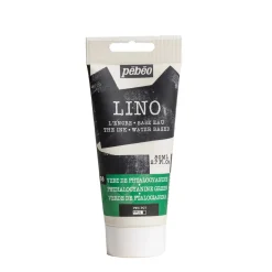 Pebeo Lino Ink 80 ml, vattenbaserad linoleumfärg – Phthalocyanine Green