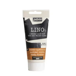 Pebeo Lino Ink 80 ml, vattenbaserad linoleumfärg – Natural Sienna