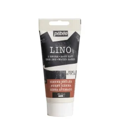 Pebeo Lino Ink 80 ml, vattenbaserad linoleumfärg – Burnt Sienna