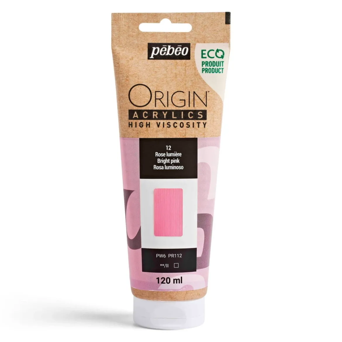 Pebeo Origin Acrylics akrylfärg 120 ml Bright pink 12