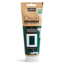 Pebeo Origin Acrylics akrylfärg 120 ml Phthalocyanine emerald 22