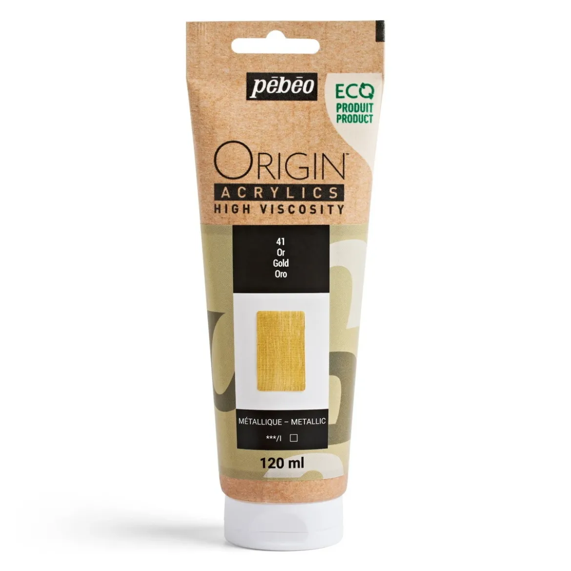Pebeo Origin Acrylics akrylfärg 120 ml Gold 41