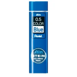 Pentel blåa blyertsstift refill – 0,5 mm. Innehåller 20 stift.