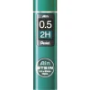 Pentel blyertsstift refill – 0,5 mm 2H. Innehåller 40 stift.