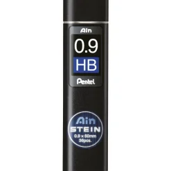 Pentel blyertsstift refill – 0,9 mm HB. Innehåller 36 stift.