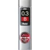 Pentel blyertsstift refill – 0,3 mm B. Innehåller 15 stift.