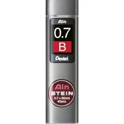Pentel blyertsstift refill – 0,7 mm B. Innehåller 40 stift.