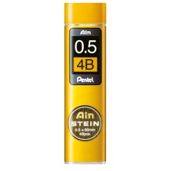 Pentel blyertsstift refill – 0,5 mm 4B. Innehåller 40 stift.