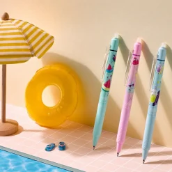 Pilot Frixion Clicker Pool Party 0,7 mm – rosa pennkropp med svart bläck