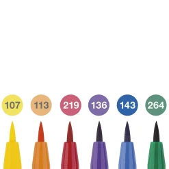 PITT artist pen set brush 6-pack – Colour wheel