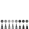 PITT artist pen set 8-pack – Black & grey